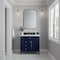 James Martin Vanities Brittany 36in Single Vanity, Victory Blue w/ 3 CM White Zeus Quartz Top 650-V36-VBL-3WZ - alternate 1
